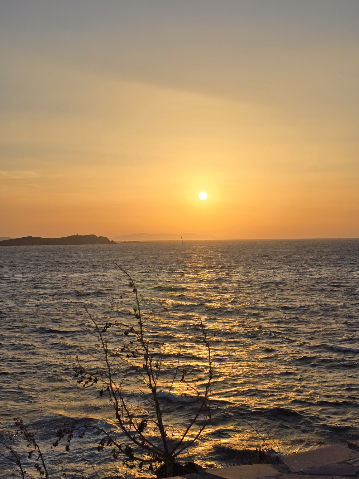 Sonnenuntergang bei Mykonos