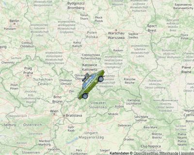 Route der Rückfahrt